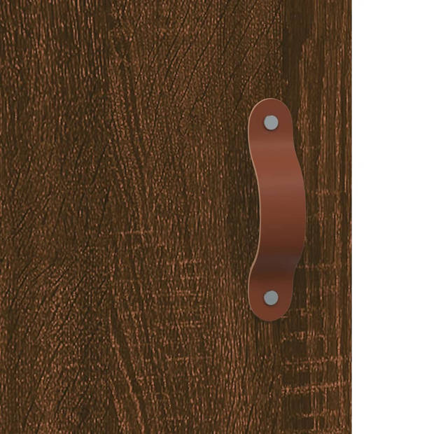 vidaXL Wandkast 60x31x60 cm bewerkt hout bruin eikenkleur