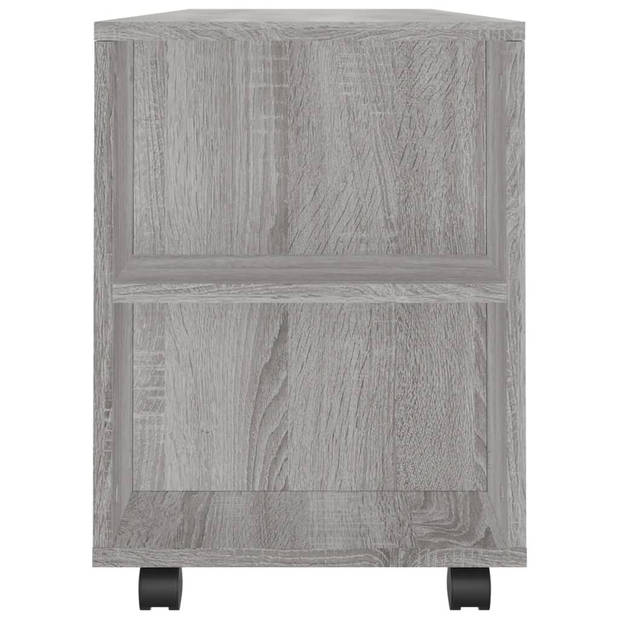 vidaXL Tv-meubel 102x34,5x43 cm bewerkt hout grijs sonoma eikenkleurig