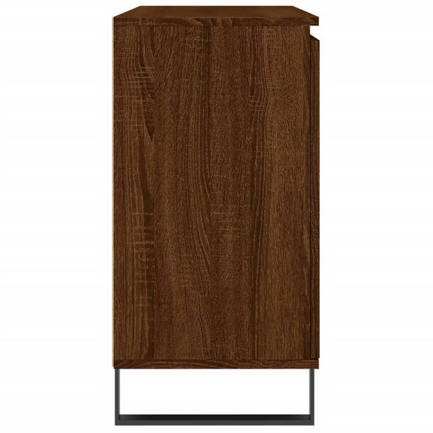 vidaXL Dressoir 104x35x70 cm bewerkt hout bruin eikenkleur