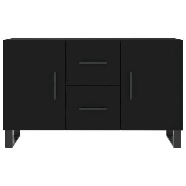 The Living Store Dressoir - Zwart - 100 x 36 x 60 cm - Duurzaam bewerkt hout en metaal