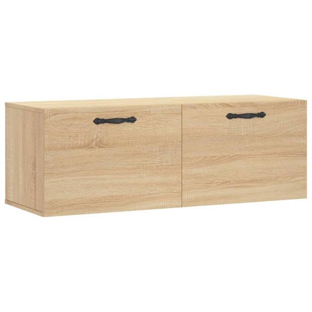 vidaXL Wandkast 100x36,5x35 cm bewerkt hout sonoma eikenkleurig