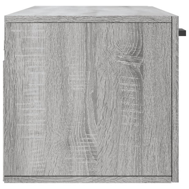 vidaXL Wandkast 100x36,5x35 cm bewerkt hout grijs sonoma eikenkleurig