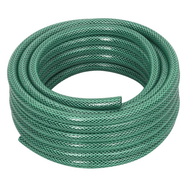 vidaXL Tuinslang met koppelingsset 0,5'' 10 m PVC groen