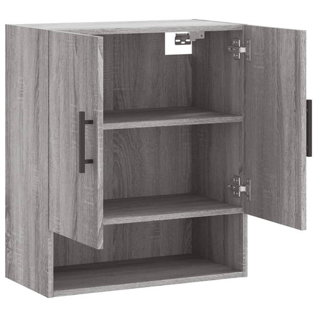 The Living Store Wandkast - The Living Store - Wandkasten - 60 x 31 x 70 cm - Grijs Sonoma Eiken