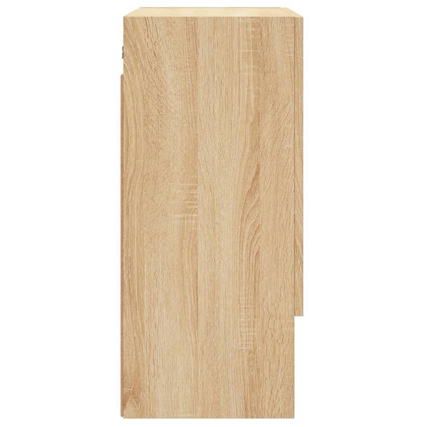 vidaXL Wandkast 60x31x70 cm bewerkt hout sonoma eikenkleurig