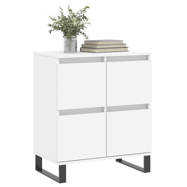 The Living Store Dressoir - Opbergkast - 60 x 35 x 70 cm - Wit