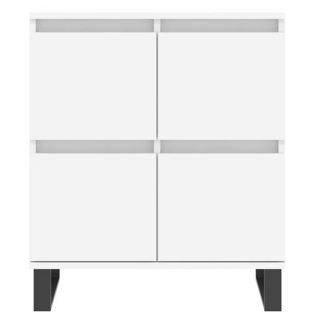 The Living Store Dressoir - Opbergkast - 60 x 35 x 70 cm - Wit