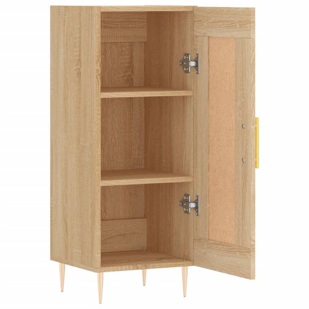 vidaXL Dressoir 34,5x34x90 cm bewerkt hout sonoma eiken