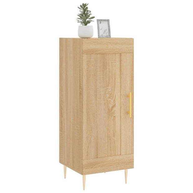 vidaXL Dressoir 34,5x34x90 cm bewerkt hout sonoma eiken