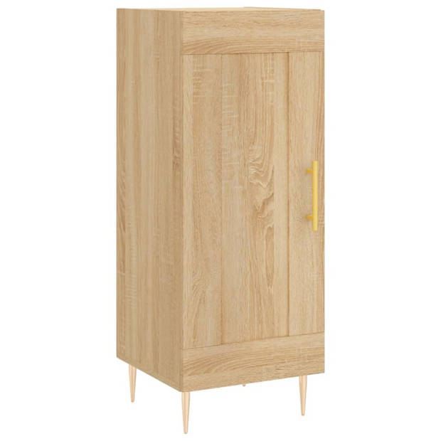 vidaXL Dressoir 34,5x34x90 cm bewerkt hout sonoma eiken