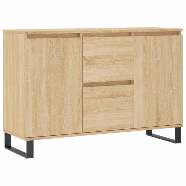 vidaXL Dressoir 104x35x70 cm bewerkt hout sonoma eikenkleurig