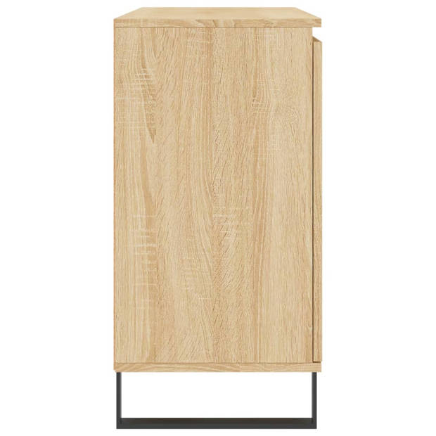 vidaXL Dressoir 104x35x70 cm bewerkt hout sonoma eikenkleurig