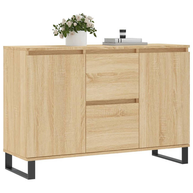 vidaXL Dressoir 104x35x70 cm bewerkt hout sonoma eikenkleurig