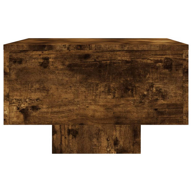 vidaXL Salontafel 100x49,5x31 cm bewerkt hout gerookt eikenkleurig