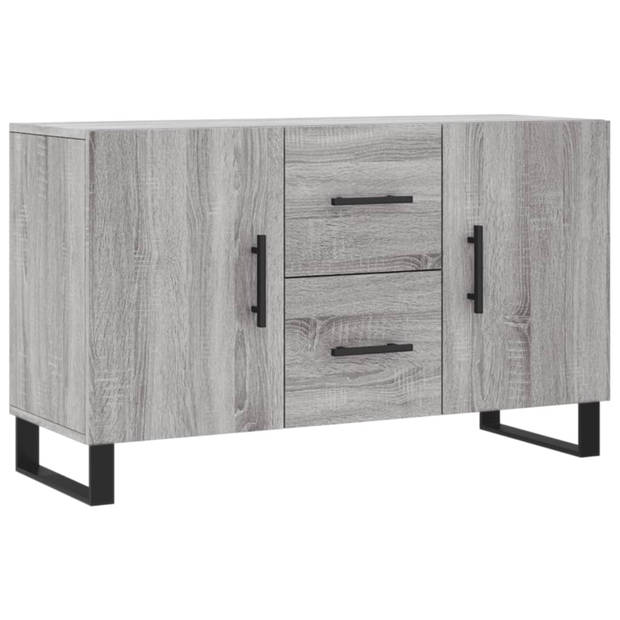 vidaXL Dressoir 100x36x60 cm bewerkt hout grijs sonoma eikenkleurig