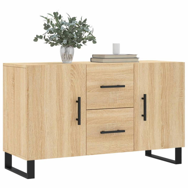 vidaXL Dressoir 100x36x60 cm bewerkt hout sonoma eikenkleurig