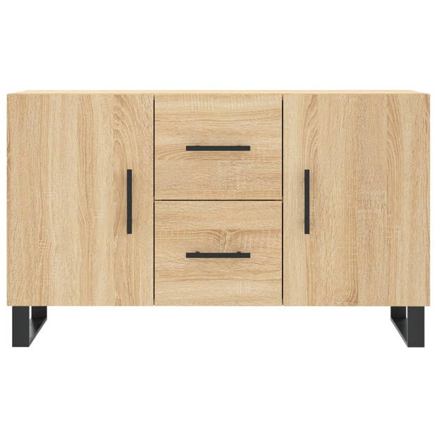 The Living Store Dressoir - Sonoma Eiken - 100 x 36 x 60 cm - Duurzaam Hout - Metaal