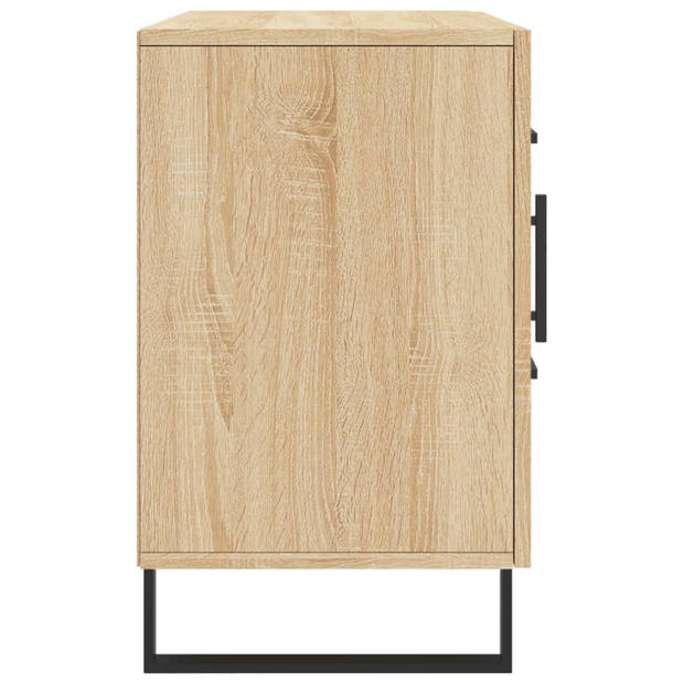 vidaXL Dressoir 100x36x60 cm bewerkt hout sonoma eikenkleurig