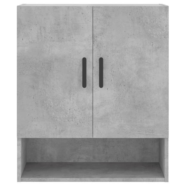 The Living Store Zwevende Wandkast - Betongrijs - 60 x 31 x 70 cm - Duurzaam Bewerkt Hout