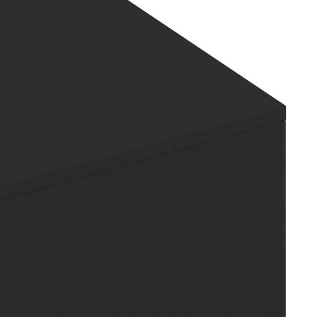 vidaXL Salontafel 100x49,5x31 cm bewerkt hout zwart