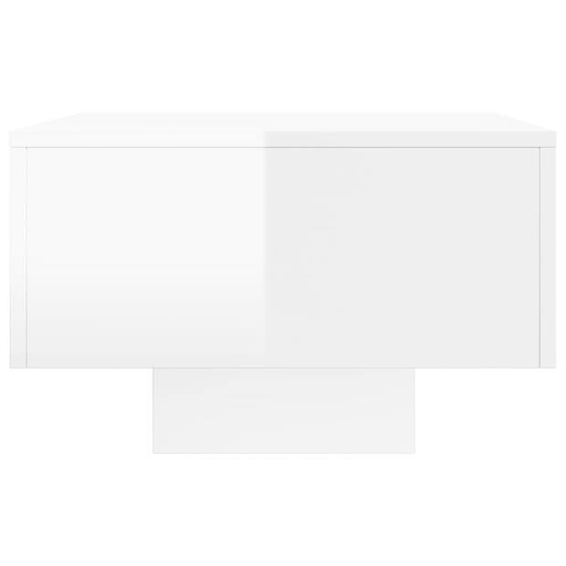 vidaXL Salontafel 100x49,5x31 cm bewerkt hout hoogglans wit