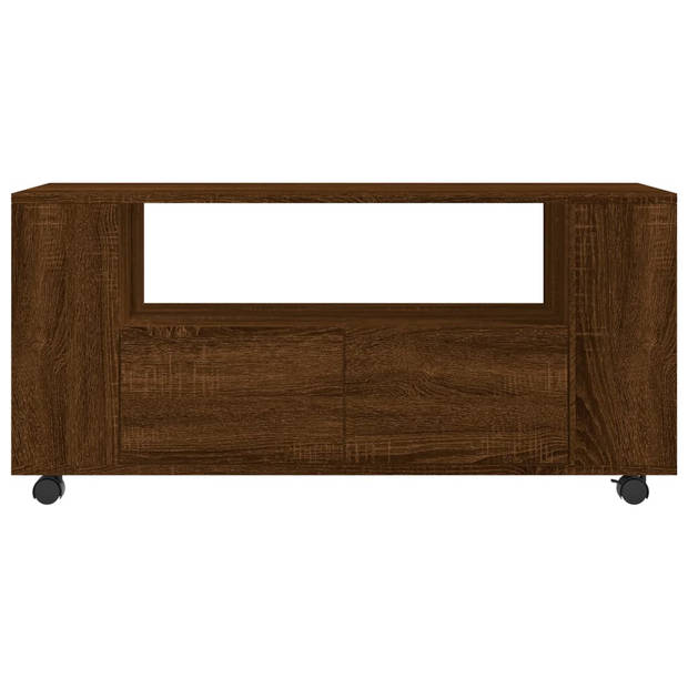 The Living Store Tv-meubel Bewerkt Hout - 102 x 34.5 x 43 cm - Trendy en praktisch