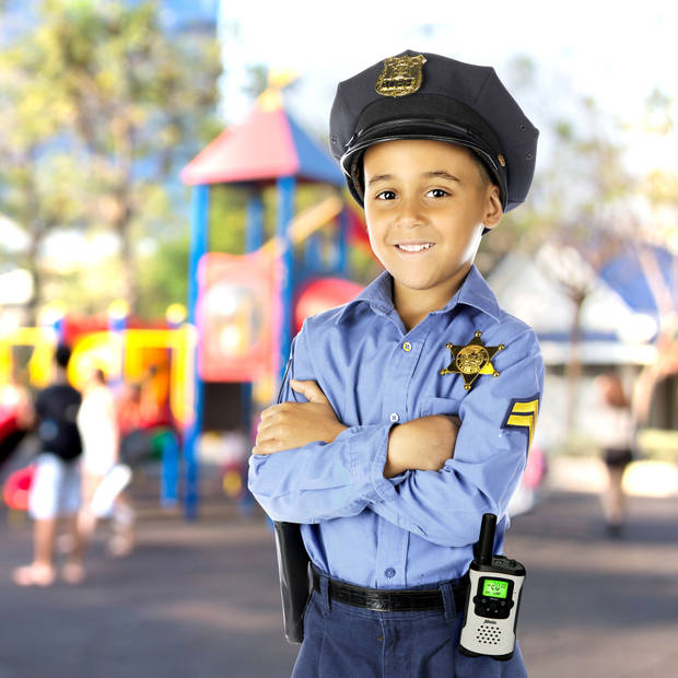 Set van drie walkie talkies voor kinderen, tot 7 kilometer bereik Alecto Rood-Wit-Blauw