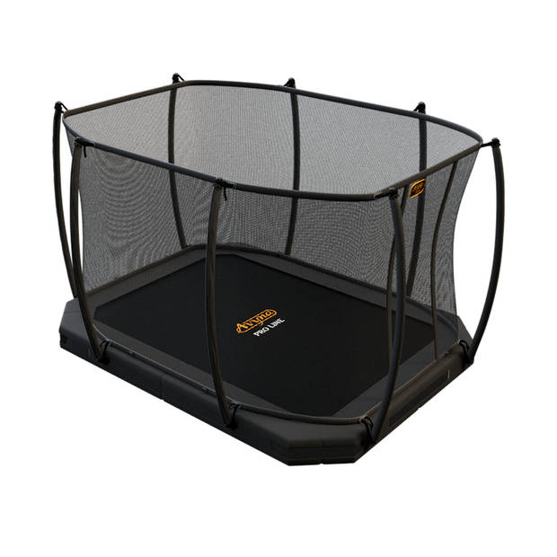 Avyna Trampoline Inground met Veiligheidsnet Pro-Line - 275 x 190 cm (213) - HD Plus Beschermrand - Grijs