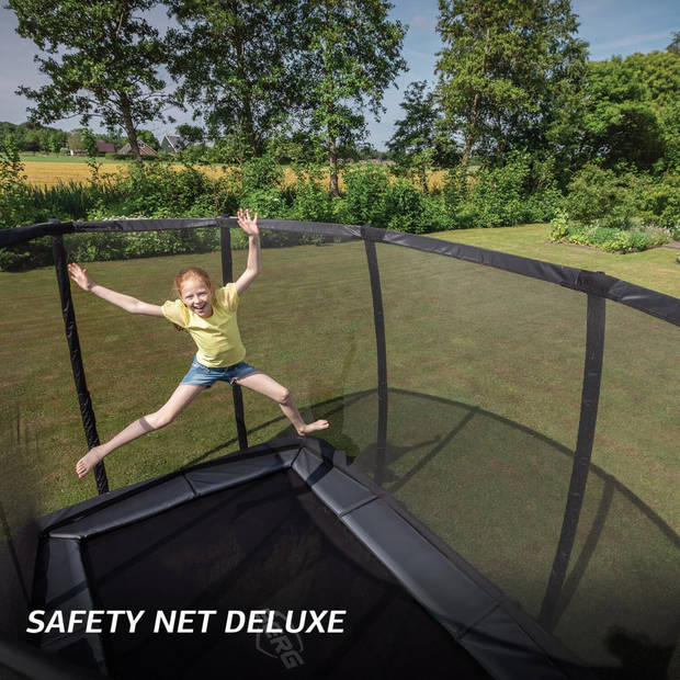 BERG Trampoline Ultim Champion met Veiligheidsnet - Safetynet Deluxe - InGround - 330 x 220 cm - Groen