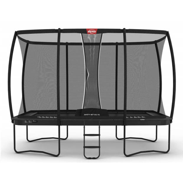 BERG Trampoline Ultim Champion met Veiligheidsnet - Safetynet DeLuxe XL - 410 x 250 cm - Grijs