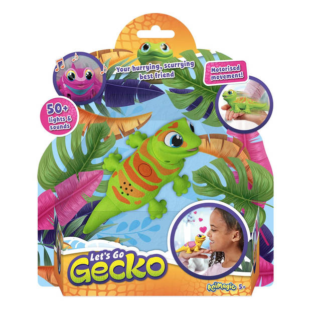 Goliath Animagic Let's go Gecko - Interactieve Gekko - Groen