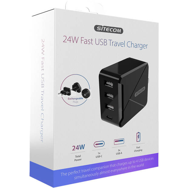 24W Fast USB Travel Charger
