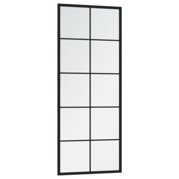 vidaXL Wandspiegels 2 st 100x40 cm metaal zwart