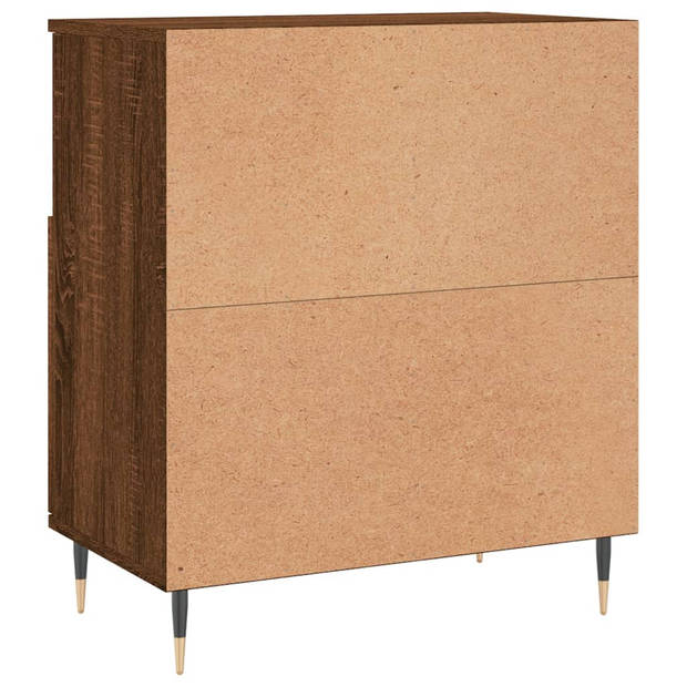 vidaXL Dressoir 60x35x70 cm bewerkt hout bruin eikenkleur