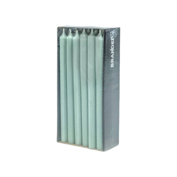 Branded By Multipack met lange dinerkaarsen 18 stuks, Jade Green