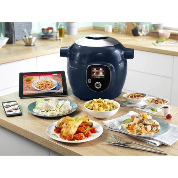 Moulinex Cookeo 6 L Smart Multicooker, Hoge druk, 150 geïntegreerde recepten, Intuïtieve, Speciale app, YY5137FB