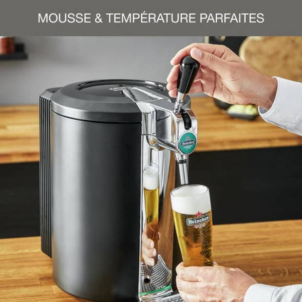 KRUPS Beertender® Compacte tapbierautomaat, Compatibel met vaten van 5 liter, Fris en schuimig bier VB450E10