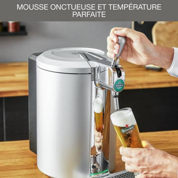 KRUPS Beertender® Compacte tapbierautomaat, Compatibel met vaten van 5 liter, Fris en schuimig bier VB452E10