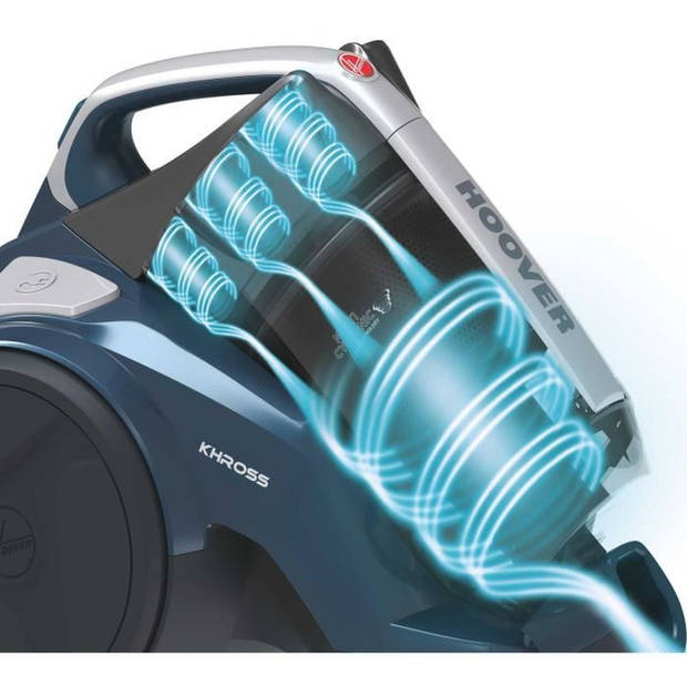 HOOVER KHROSS KS42JCAR - BAGLESS CANister VACUUM - 550 W - stil 79 db