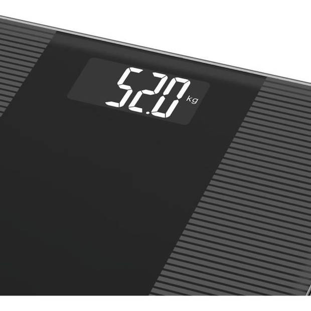 LITTLE BALANCE Slim Wave LCD Elektronische personenweegschaal - 180 kg / 100 g - glanzend zwart