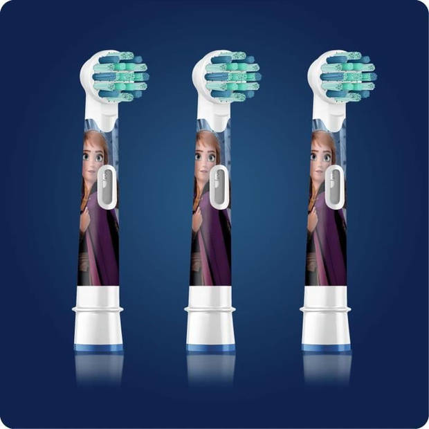 ORAL-B 80352082 Disney Frozen 2 vervangende opzetborstels, voor Oral-B elektrische tandenborstel voor kinderen - 3 stuks