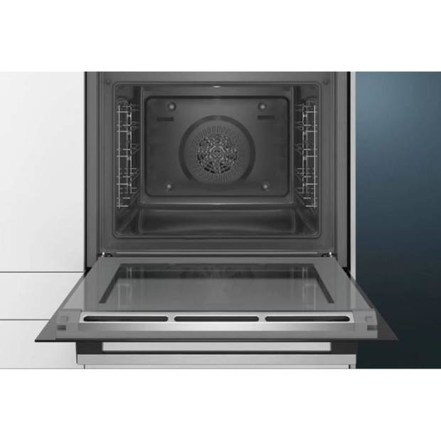 SIEMENS HB573ABR0-Multifunctionele Elektrische Oven-Pulsed Air-71 L-Pyrolyse-A-Roestvrij Staal