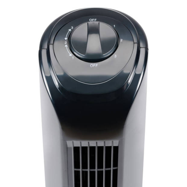 Lifetime Air Torenventilator - 81 CM Hoog - Kolomventilator - Staande Ventilator - 55 dB - 45W - 3 Standen - Zwart
