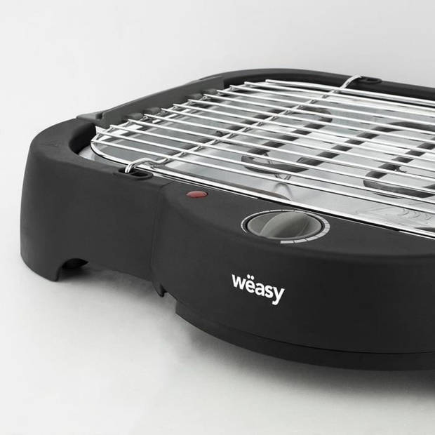 WEASY GBE42 Elektrische BBQ grill op tafel of op pootjes - 41,5x24cm - Regelbare temperatuur - 2000W - Uitneembare bak