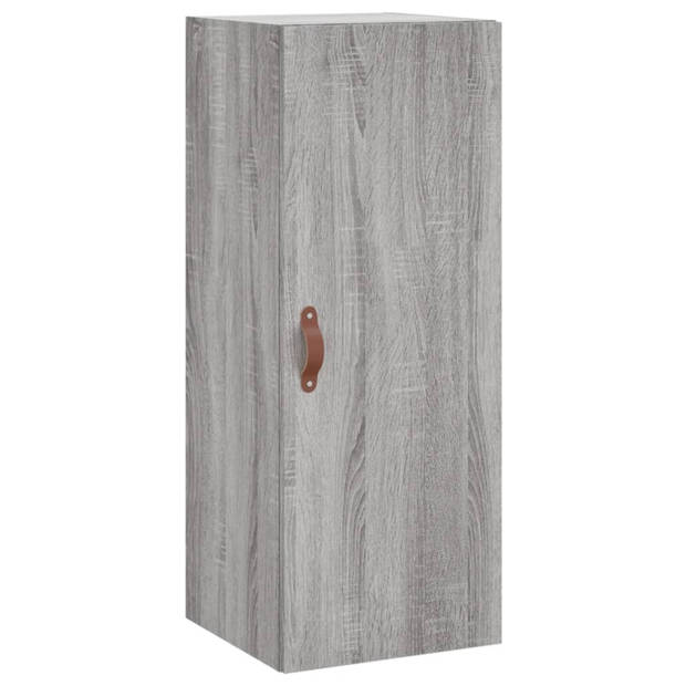 vidaXL Hangkast 34,5x34x90 cm grijs sonoma eikenkleurig