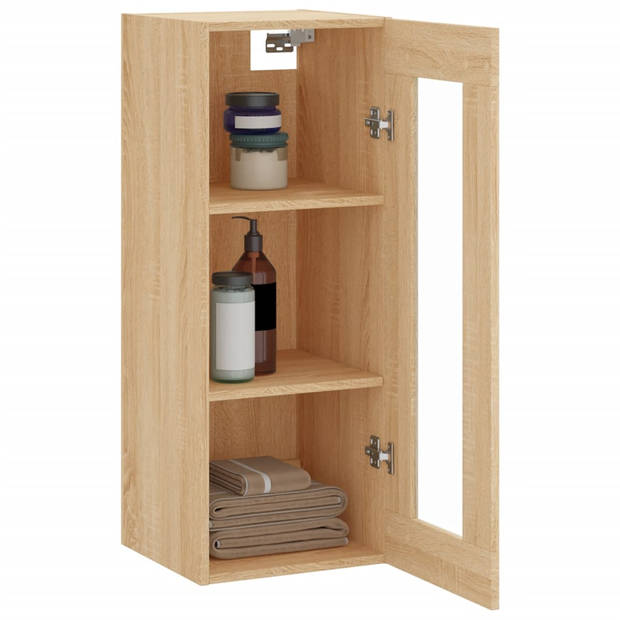 vidaXL Wandkast 34,5x34x90 cm sonoma eikenkleurig