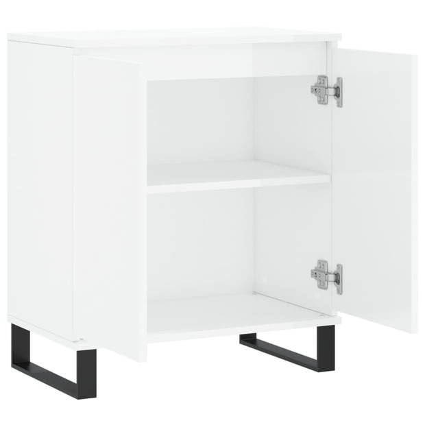 The Living Store Dressoir Stockholm - Buffetkast - 60x35x70 cm - Hoogglans wit