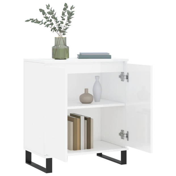 The Living Store Dressoir Stockholm - Buffetkast - 60x35x70 cm - Hoogglans wit