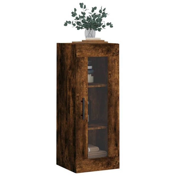 vidaXL Hangkast 34,5x34x90 cm gerookt eikenkleurig