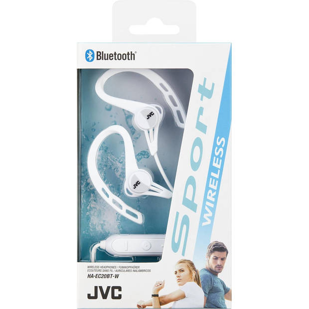 JVC HA-EC20BT-WE: Draadloze in-ear hoofdtelefoon voor sporters